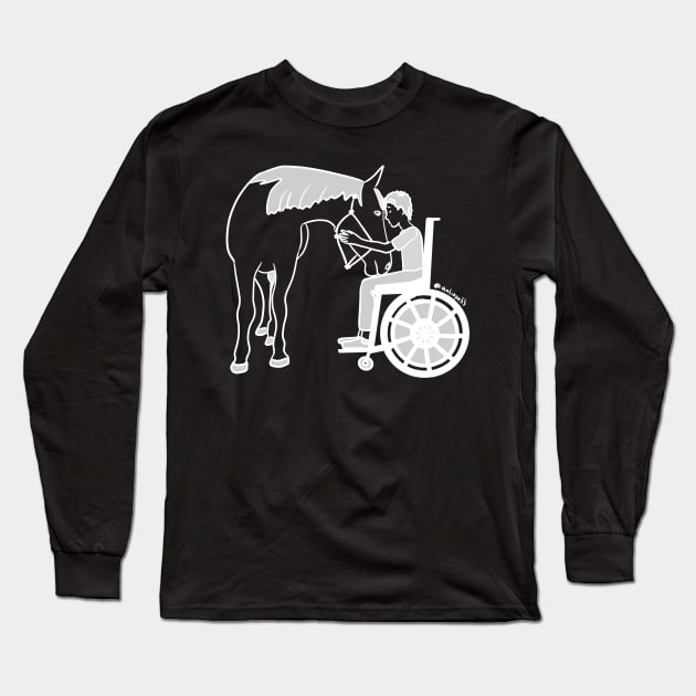 Love my therapy horse 2 Long Sleeve T-Shirt by Antiope